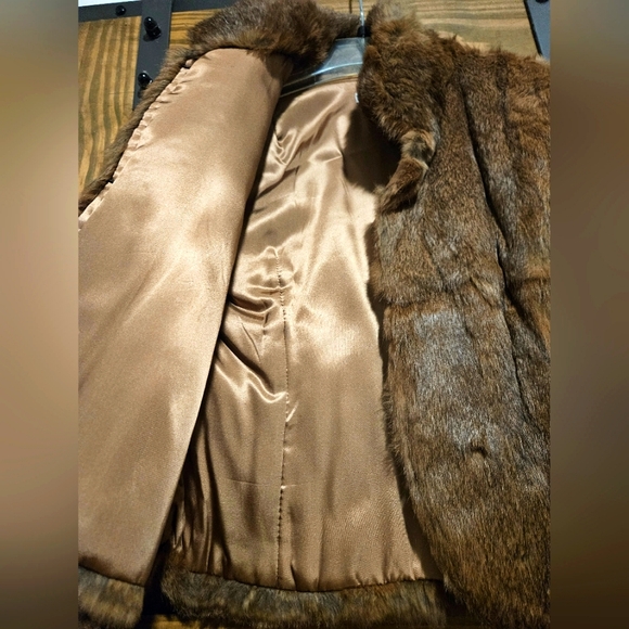 Vintage Rabbit Fur Mini Coat Size Small - Picture 4 of 15